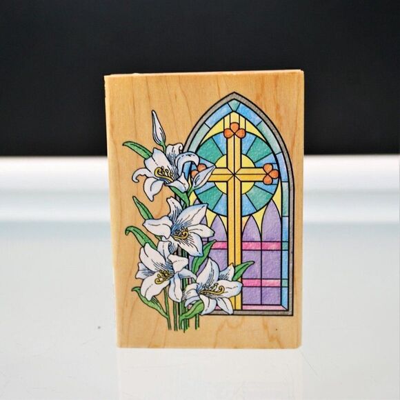 Easter Stamps Religious Prayer For The Soul And Easter Window Rubber Stamps - Picture 6 of 8